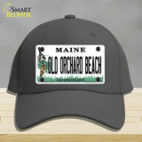Old Orchard Beach Maine Novelty License Plate Hat Tag Cotton Charcoal