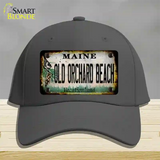 Old Orchard Beach Maine Rusty Novelty License Plate Hat Tag Cotton Charcoal