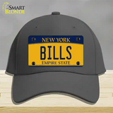 Bills New York Yellow Novelty License Plate Hat Tag Cotton Charcoal