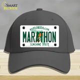 Marathon Florida Novelty License Plate Hat Tag Cotton Charcoal
