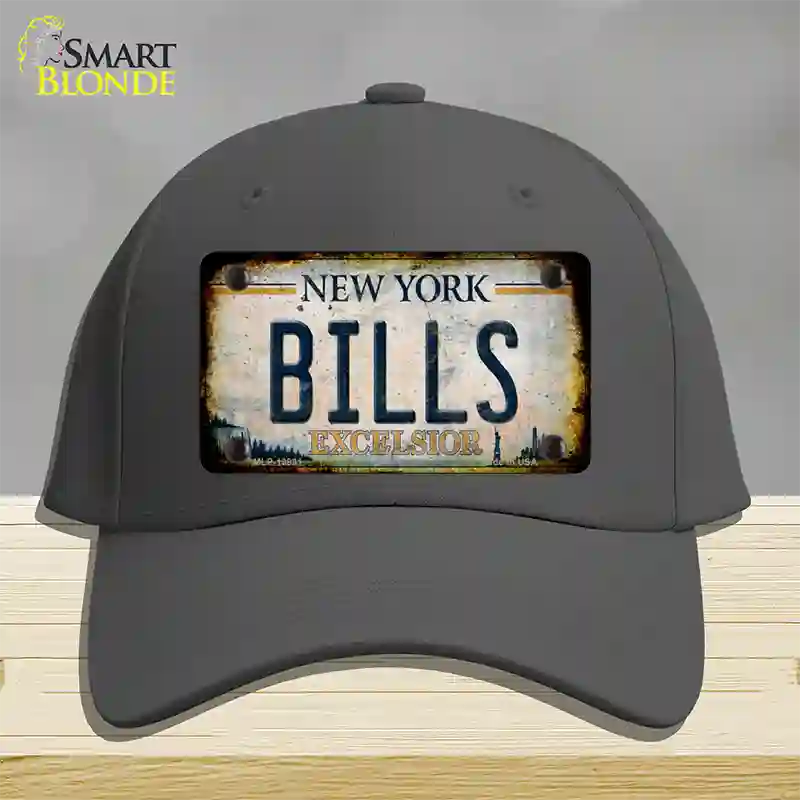 Bills Excelsior New York Rusty Novelty License Plate Hat Tag Cotton Charcoal