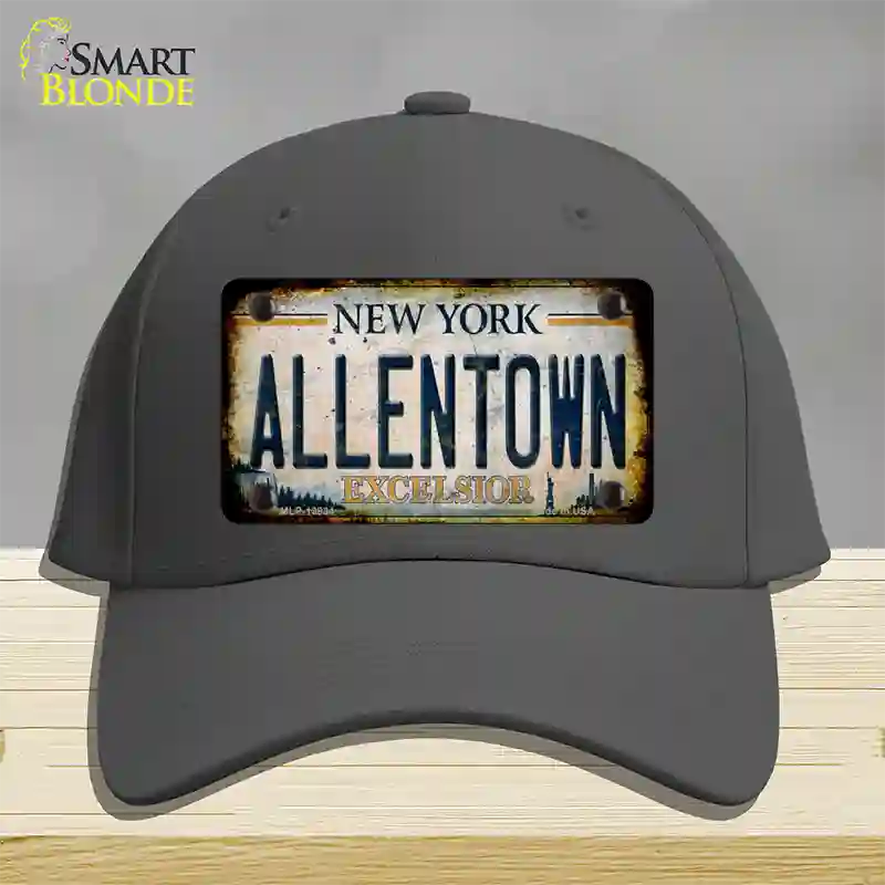 Allentown Excelsior New York Rusty Novelty License Plate Hat Tag Cotton Charcoal
