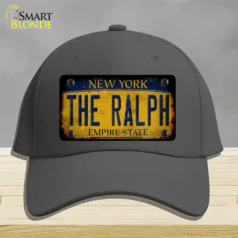 The Ralph New York Rusty Novelty License Plate Hat Tag Cotton Charcoal
