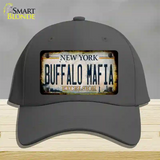Buffalo Mafia Excelsior New York Rusty Novelty License Plate Hat Tag Cotton Charcoal