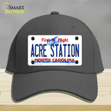 Acre Station North Carolina Novelty License Plate Hat Tag Cotton Charcoal