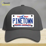 Pinetown North Carolina Novelty License Plate Hat Tag Cotton Charcoal