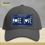 More Love Hearts Tennessee Blue Novelty License Plate Hat Tag Cotton Charcoal