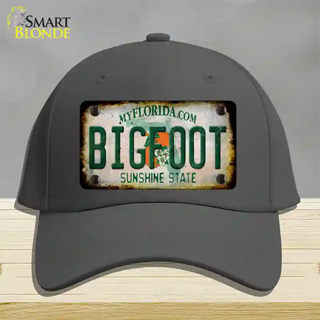 Bigfoot Florida Novelty License Plate Hat Tag Cotton / Charcoal