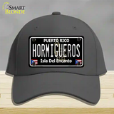 Hormigueros Puerto Rico Black Novelty License Plate Hat Cotton / Charcoal