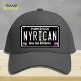 Nyrican Puerto Rico Black Novelty License Plate Hat Cotton / Charcoal