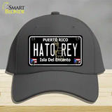 Hato Rey Puerto Rico Black Novelty License Plate Hat Cotton / Charcoal