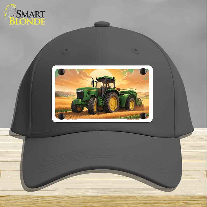 Tractor Sunset Novelty License Plate Hat HAT-MLP-14508