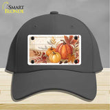 Autumn Pumpkins & Leaves Novelty License Plate Hat HAT-MLP-14516