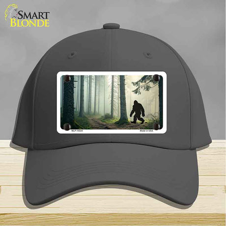 Bigfoot Silhouette Forest Novelty License Plate Hat HAT-MLP-14524