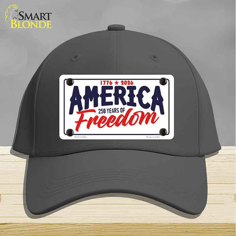 America 250 Years Novelty License Plate Hat HAT-MLP-14546 Cotton Charcoal