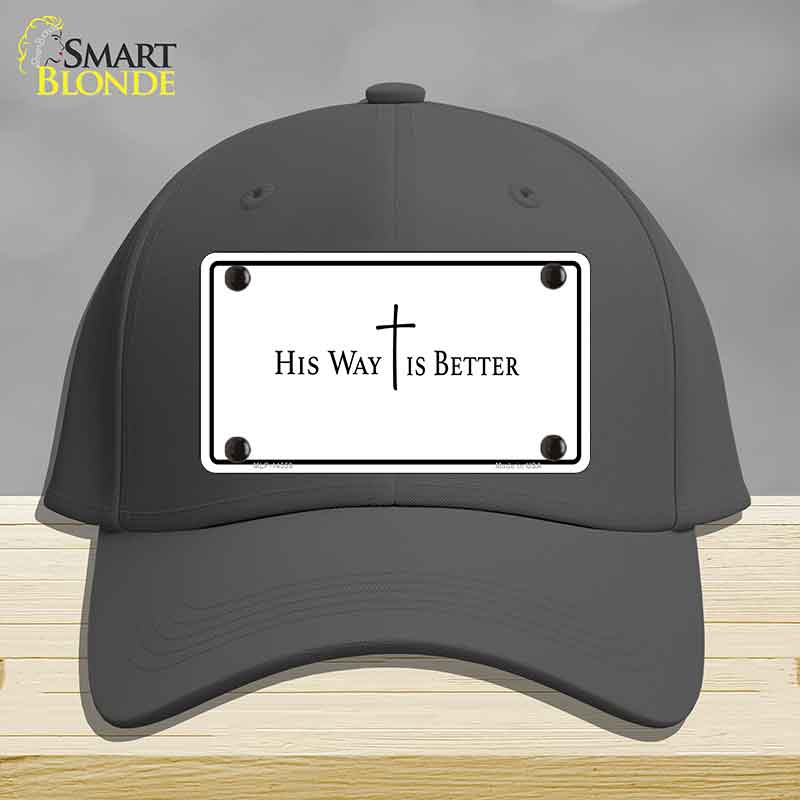 His Way is Better Novelty License Plate Hat HAT-MLP-14559