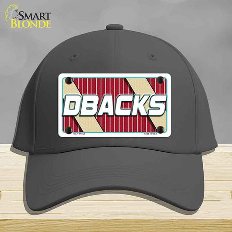 DBACKS Graphic Novelty License Plate Hat HAT-MLP-14565 Cotton Charcoal