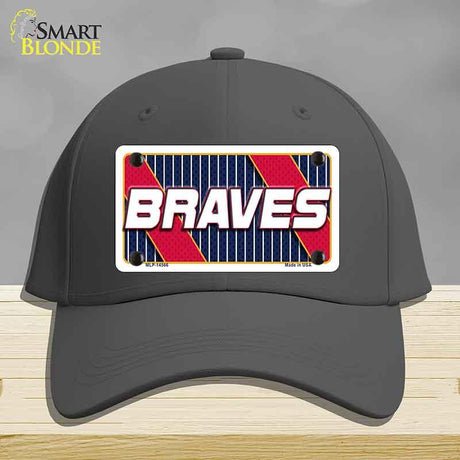 BRAVES Graphic Novelty License Plate Hat HAT-MLP-14566 Cotton Charcoal