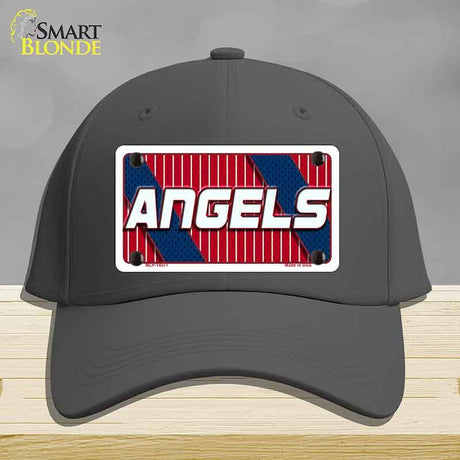 ANGELS Graphic Novelty License Plate Hat HAT-MLP-14577 Cotton Charcoal