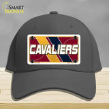 Gray cap with Cavaliers license plate design on a gray background