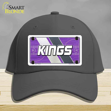 Black cap with Kings logo on a gray background