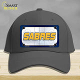 SABRES Graphic Novelty License Plate Hat HAT-MLP-14659 Cotton Charcoal