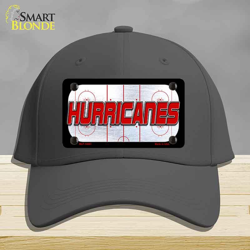 HURRICANES Graphic Novelty License Plate Hat HAT-MLP-14661 Cotton Charcoal