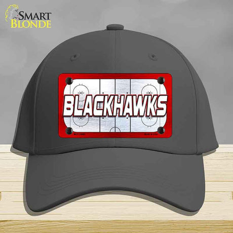BLACKHAWKS Graphic Novelty License Plate Hat HAT-MLP-14662 Cotton Charcoal