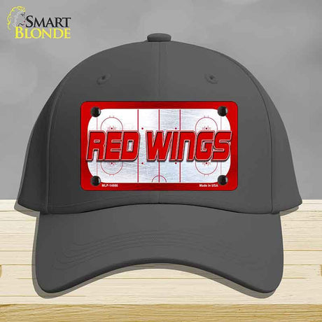 RED WINGS Graphic Novelty License Plate Hat HAT-MLP-14666 Cotton Charcoal
