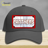 PANTHERS Graphic Novelty License Plate Hat HAT-MLP-14668 Cotton Charcoal