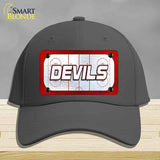 DEVILS Graphic Novelty License Plate Hat HAT-MLP-14673 Cotton Charcoal