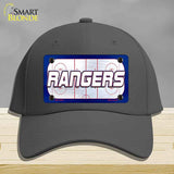 RANGERS Graphic Novelty License Plate Hat HAT-MLP-14675 Cotton Charcoal