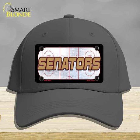 SENATORS Graphic Novelty License Plate Hat HAT-MLP-14676 Cotton Charcoal