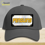 PENGUINS Graphic Novelty License Plate Hat HAT-MLP-14678 Cotton Charcoal