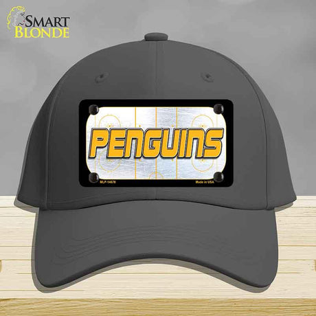 PENGUINS Graphic Novelty License Plate Hat HAT-MLP-14678 Cotton Charcoal