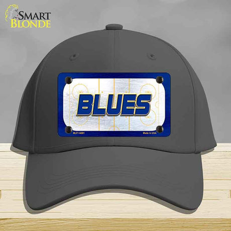 BLUES Graphic Novelty License Plate Hat HAT-MLP-14681 Cotton Charcoal