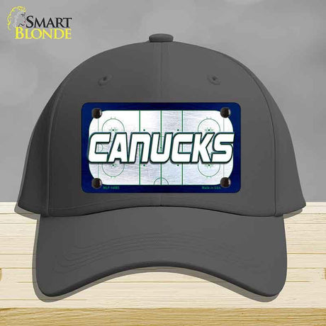 CANUCKS Graphic Novelty License Plate Hat HAT-MLP-14685 Cotton Charcoal