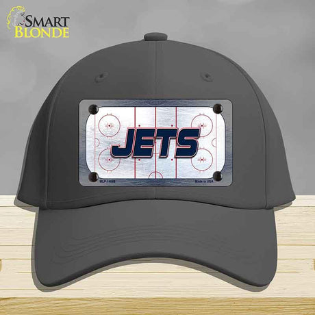 JETS Graphic Novelty License Plate Hat HAT-MLP-14688 Cotton Charcoal