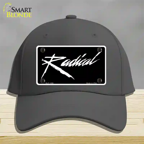 Radical Novelty License Plate Hat Cotton / Charcoal