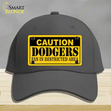 Caution Dodgers Fan Novelty License Plate Hat Cotton / Charcoal