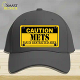 Caution Mets Fan Novelty License Plate Hat Cotton / Charcoal