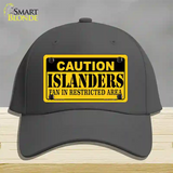 Caution Islanders Novelty License Plate Hat Cotton / Charcoal