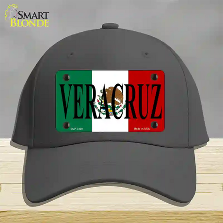 Veracruz Novelty License Plate Hat Cotton / Charcoal