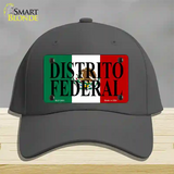 Distrito Federal Mexico Flag Novelty License Plate Hat Cotton / Charcoal