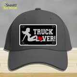 Truck Lover Girl Novelty License Plate Hat Cotton / Charcoal