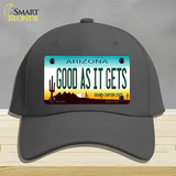Good As It Gets Arizona Novelty License Plate Hat Cotton / Charcoal