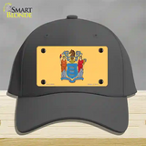 New Jersey State Flag Novelty License Plate Hat Cotton / Charcoal