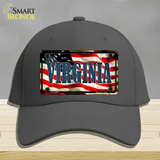 Virginia USA Novelty License Plate Hat Cotton / Charcoal