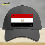 Egypt Flag Novelty License Plate Hat Cotton / Charcoal