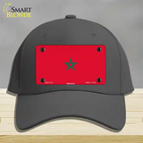 Morocco Flag Novelty License Plate Hat Cotton / Charcoal